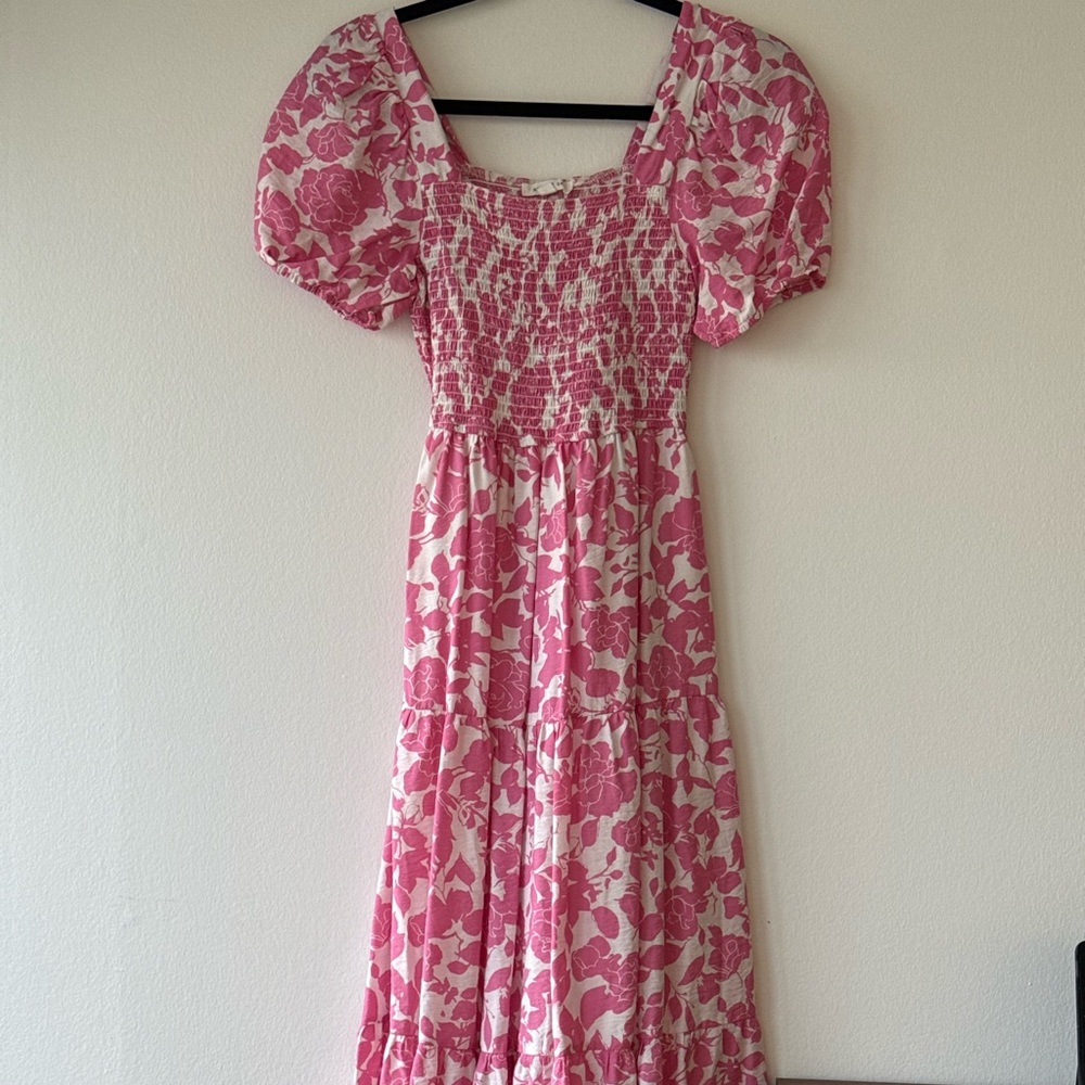 Pink Floral Women's Dress